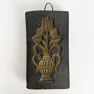 Rare Vintage Antique Bavarian Wax Relief Sculpture Rustic Primitive Folk Art